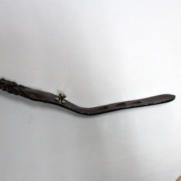 Women's Western Style Silver Tone Buckle & Accents Braided Belt - Picture 9 of 15